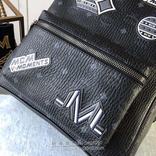 MCM雙肩背包 原單 Victory Patch Stark雙肩背包 飾以多彩貼花裝飾 高端品質 MCM女背包  mdmc1192